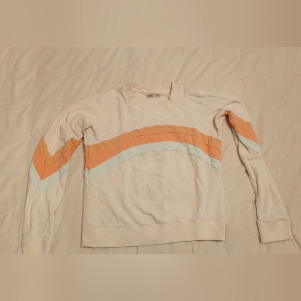 Faherty stripe crewneck top